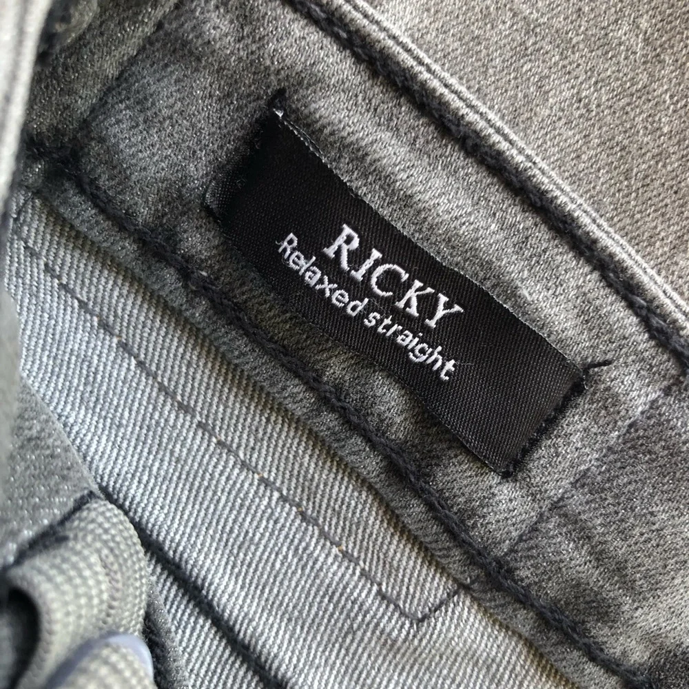 True Religion Ricky Relaxed-Fit Straight Gray Jeans Denim Pants Girls Size 12